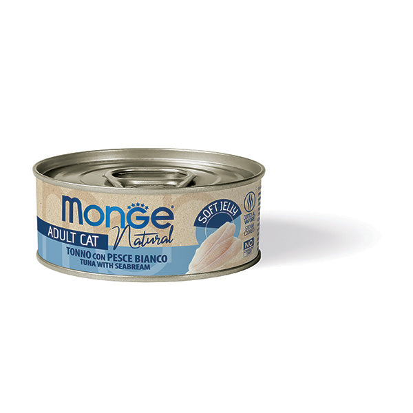 Monge Tonno con Pesce Bianco 80g - Cibo Umido per Gatti Monge Tonno con Pesce Bianco 80g - Cibo Umido per Gatti